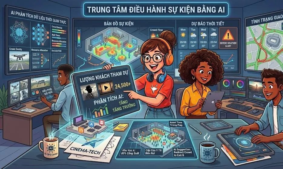 AI gi&uacute;p tối ưu h&oacute;a sự kiện